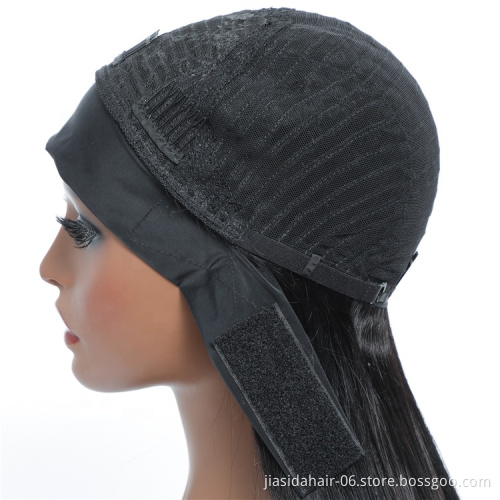 Adjustable Half Wig Glueless Fast Shipping High Quality Brazilian Virgin Hair Headband Wig Natural Human Hair Non Lace